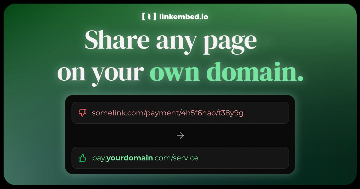 linkembed — Share any page on your own domain